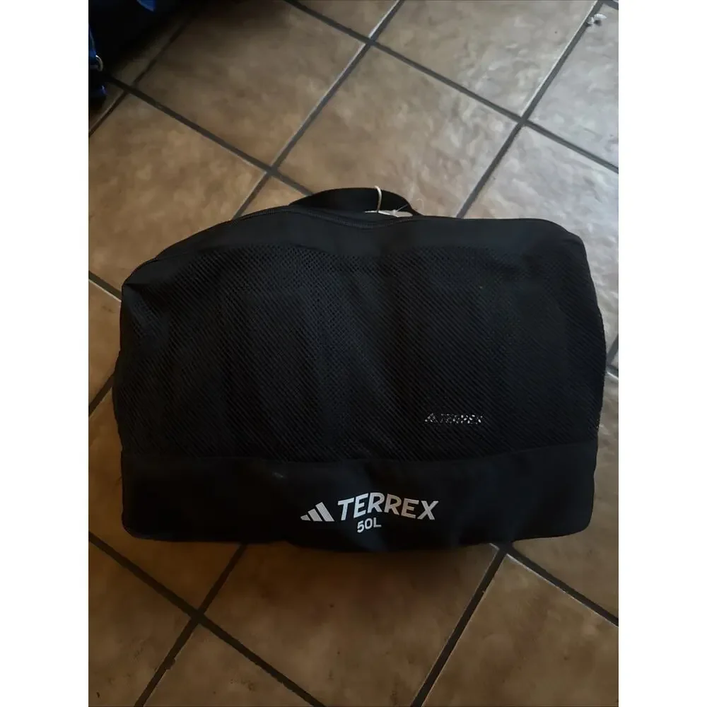Adidas TERREX Rain.Rdy Expedition Duffel Bag Black Small 50L IN8327 NEW